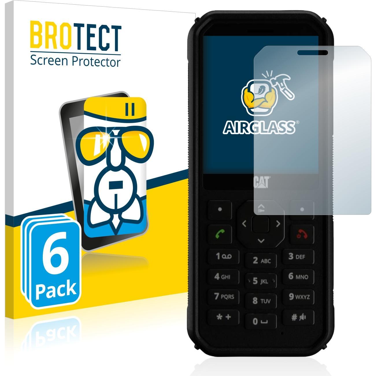 BROTECT AirGlass Panzerglasfolie (6 Stück, Cat B40), Smartphone Schutzfolie, Transparent