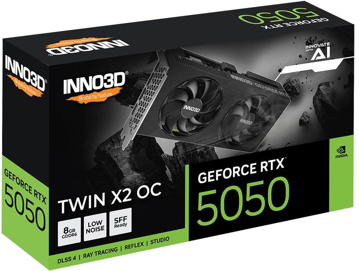 Actual product image Inno3D RTX5050 Twin X2 OC 8GB GDDR6 HDMI 3xDP (8 GB)