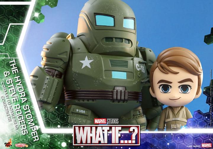 Hot Toys What If...? figurines Cosbaby (S) Hydra Stomper & Steve Rogers 10 cm