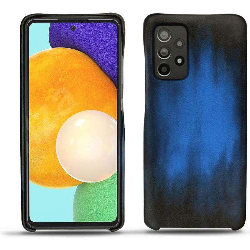 Noreve Lederschutzhülle (Samsung Galaxy A52), Smartphone Hülle, Blau