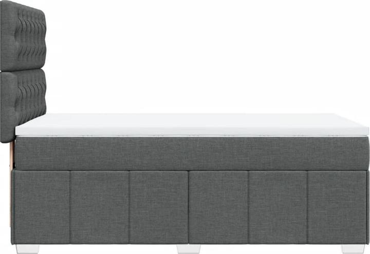 Produktbild vidaXL Bo x springbett mit Matratze 90 x 190 cm Stoff (90 x 190 cm)