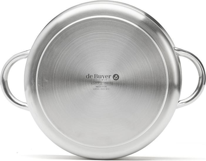 Produktbild de Buyer PRIM'APPETY Kochtopf nieder Ø24cm, Induktion (Kochtopf, Edelstahl, 24 x 15 cm)