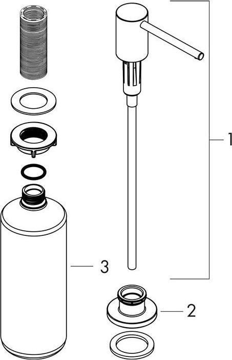 Produktbild hansgrohe A41 Spülmittel-/ Lotionspender