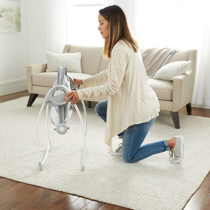 Actual product image Ingenuity Portable Baby Swing, Cuddle Lamb