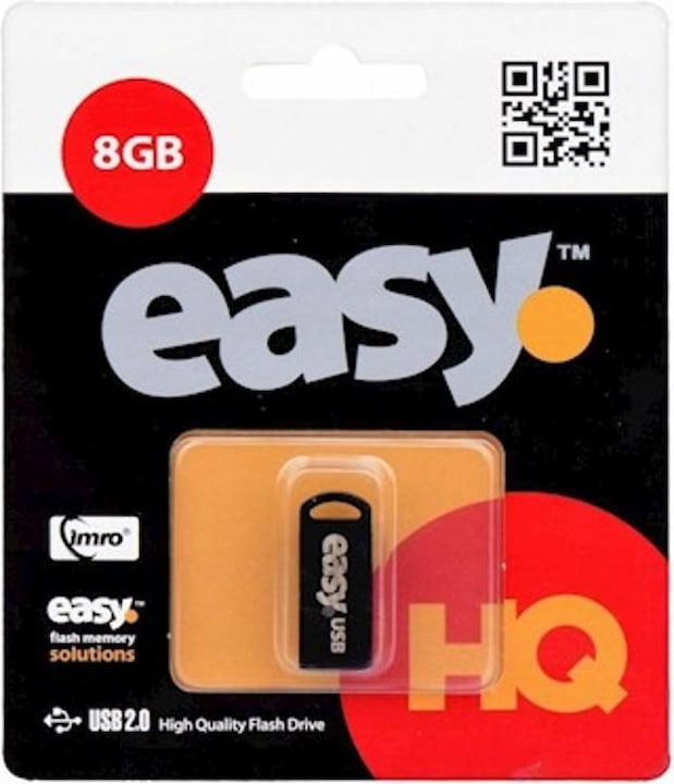 Image du produit IMRO Clé USB EASY / 8 Go (8 Go, USB 2.0, noir) (8 Go, USB-A, USB 2.0)