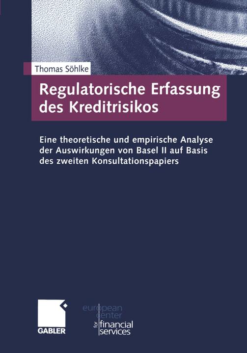 Produktbild Regulatorische Erfassung des Kreditrisikos (Deutsch, Thomas Söhlke, 2012)