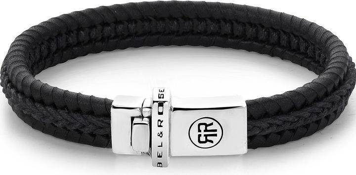 Produktbild Rebel & Rose Armband Dual Twisted RR-L0136-S-L+ Herren (20 cm, Kalbsleder, Sterling Silber 925)