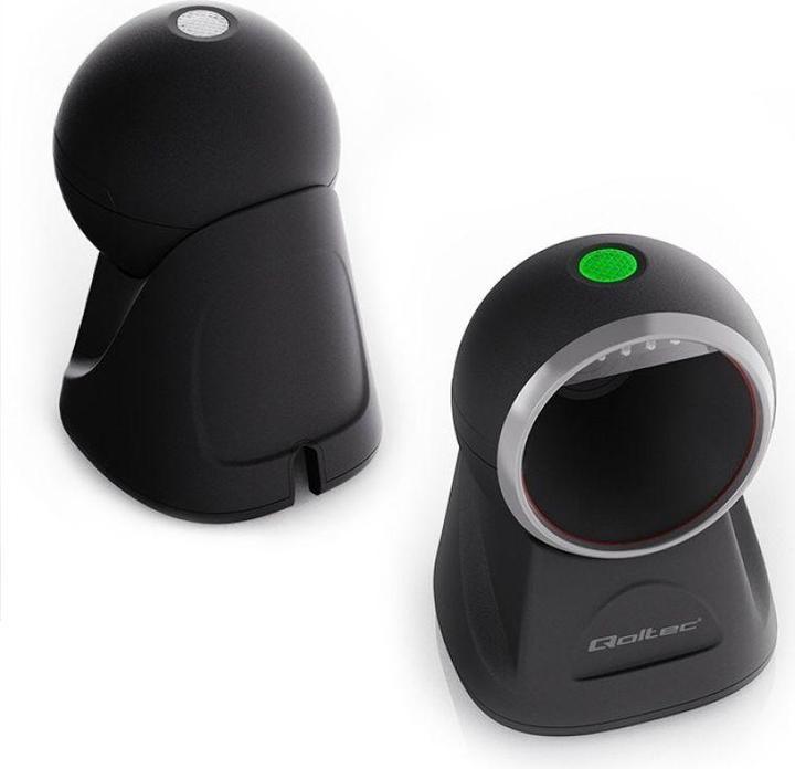 Actual product image Qoltec Desktop precision reader 1D barcode and QR scanner | 2D (1D barcodes, 2D barcodes, QR Code)