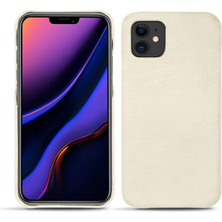 Noreve Lederschutzhülle (Apple iPhone 11), Smartphone Hülle, Weiss