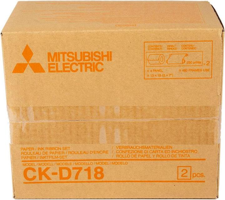 Actual product image Mitsubishi Electric CK-D 718 13x18 cm 2x 230 prints (230 pcs.)