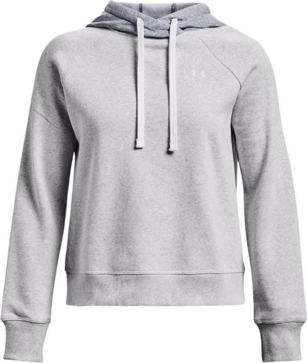 Actual product image Under Armour Rival Fleece CB Hoodie pilka 1373031 014 (2XL) (XXL)