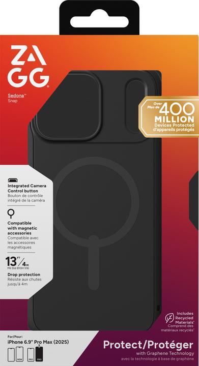 Immagine prodotto Zagg Case für Apple iPhone 17 Pro Max Sedona Snap flood black (Apple iPhone 17 Pro Max)