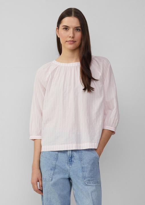 Produktbild S.Oliver Bluse Streifenbluse mit Raffung und Schleife (42)