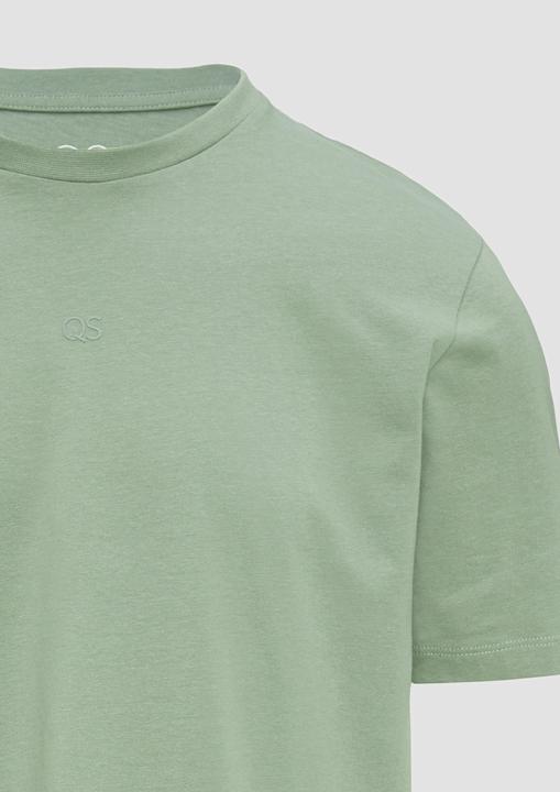 Produktbild S.Oliver T-Shirt Basic Rundhals T-Shirt mit Logo-Druck (S)