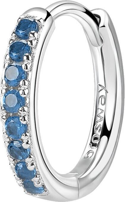 Produktbild Brosway Stylish round single earrings Fancy Freedom Blue FFB81 (925 Silber)