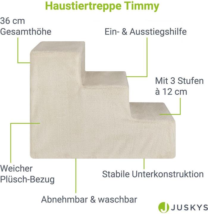 Produktbild Juskys Haustiertreppe Timmy (Katze, Hund)