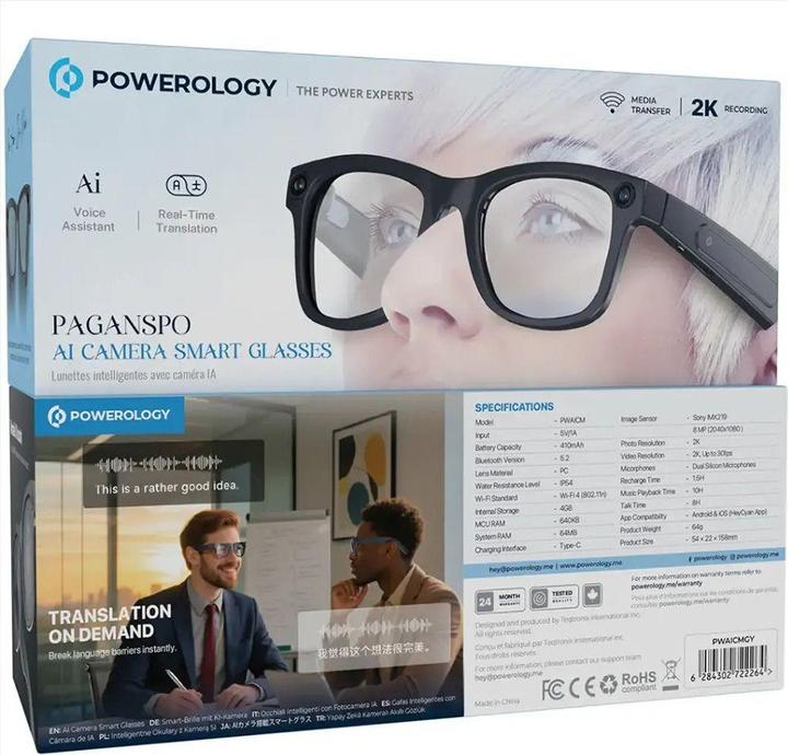 Produktbild Powerology Paganspo AI Smart Brille