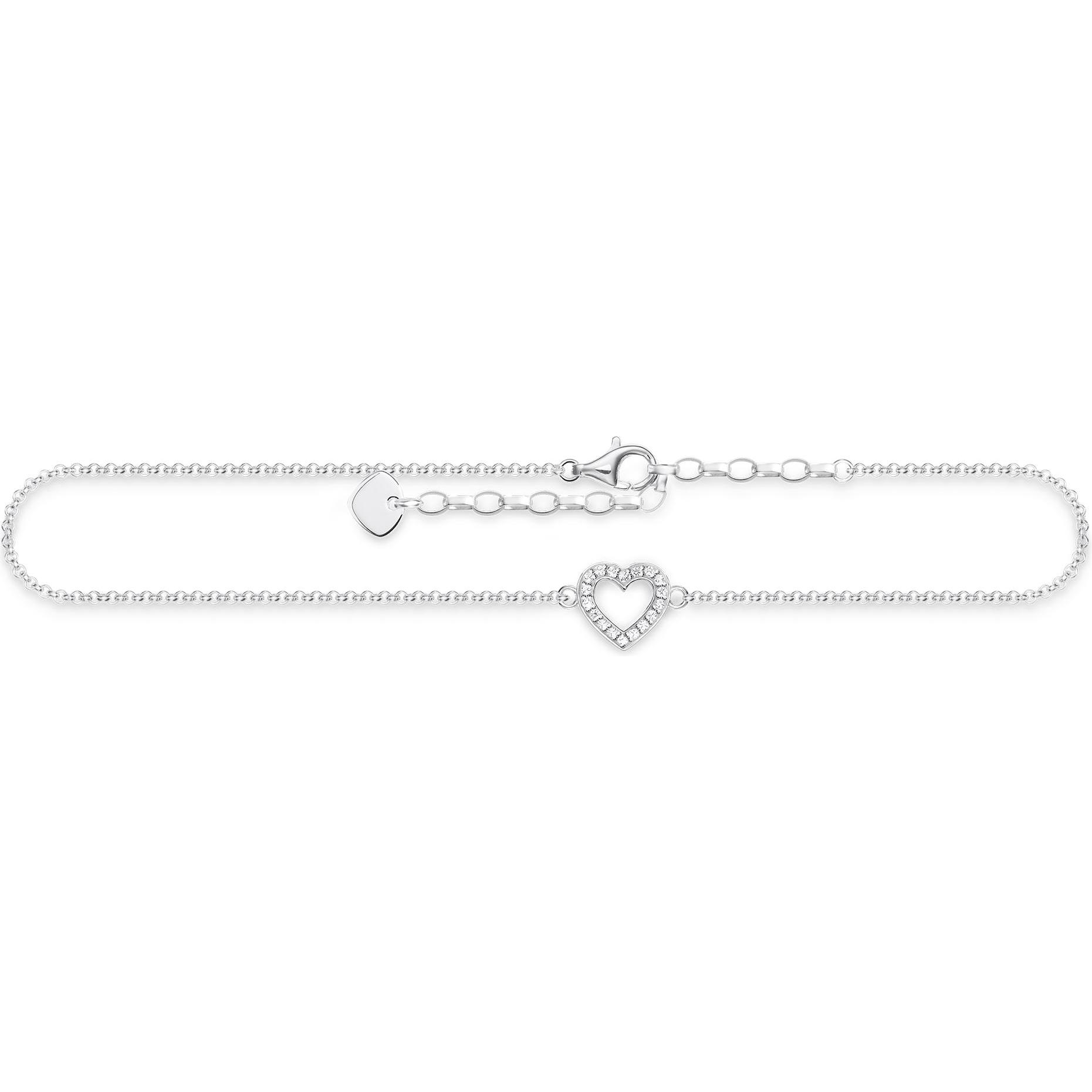 Thomas Sabo, Cavigliera + Anello da piede, Cuore, (Argento 925, 22 cm)