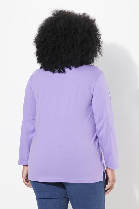 Actual product image Ulla Popken Back To Basics V-Neck Relaxed Fit Cotton Tee (42, 44)
