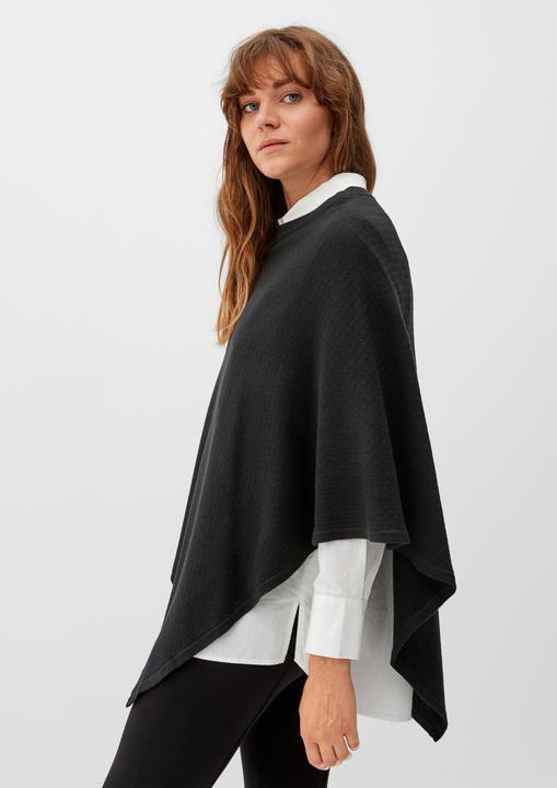 Produktbild s.Oliver Indoor-Poncho Poncho aus Baumwollmix (One Size)