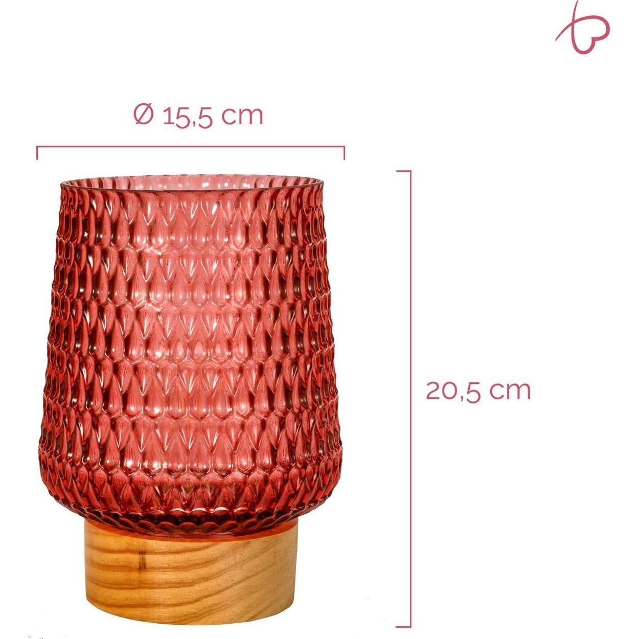 Pauleen, Tischlampe, Mobile Tischleuchte Rose Glamour (30 lm, E27)