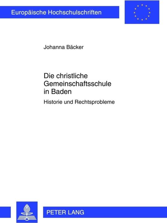 Energie-Label Die christliche Gemeinschaftsschule in Baden (Deutsch, Johanna Bäcker, 2012)