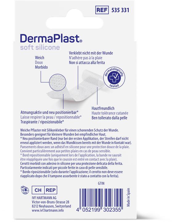 Actual product image DermaPlast Soft Silicone Strips (5 x)