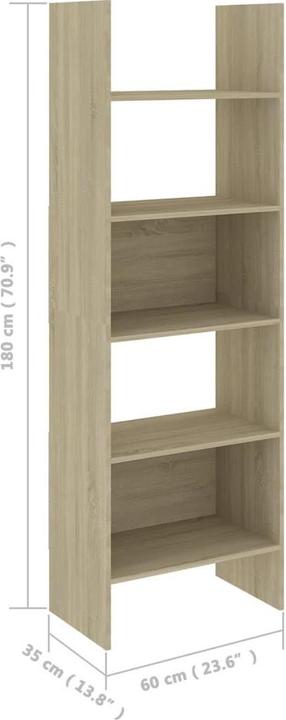Produktbild vidaXL Bücherschrank (60 x 35 x 180 cm)