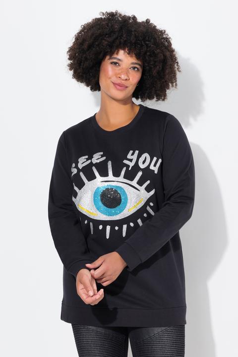 Produktbild Angel of Style Sweatshirt, verziertes Augen-Motiv (48)