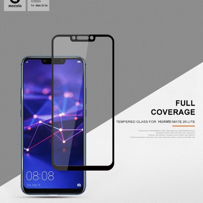Actual product image Mocolo 2.5D Full Cover Protective Glass Screen Protector (1 Piece, Mate 20 Lite)