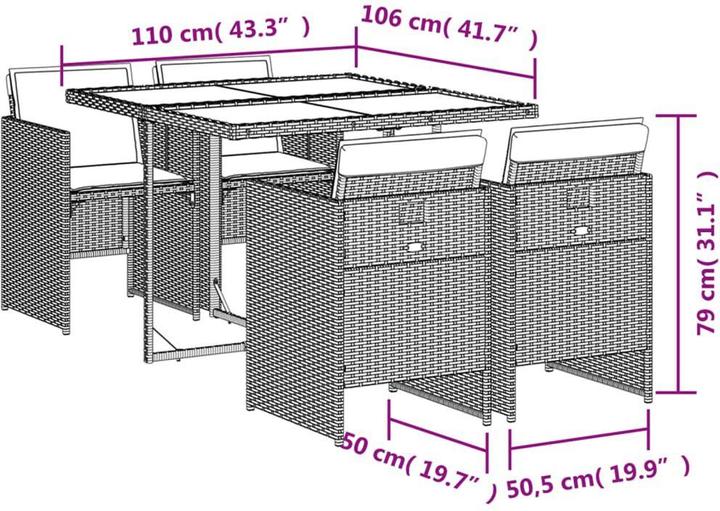 Image du produit vidaXL Irmingard (110 cm)