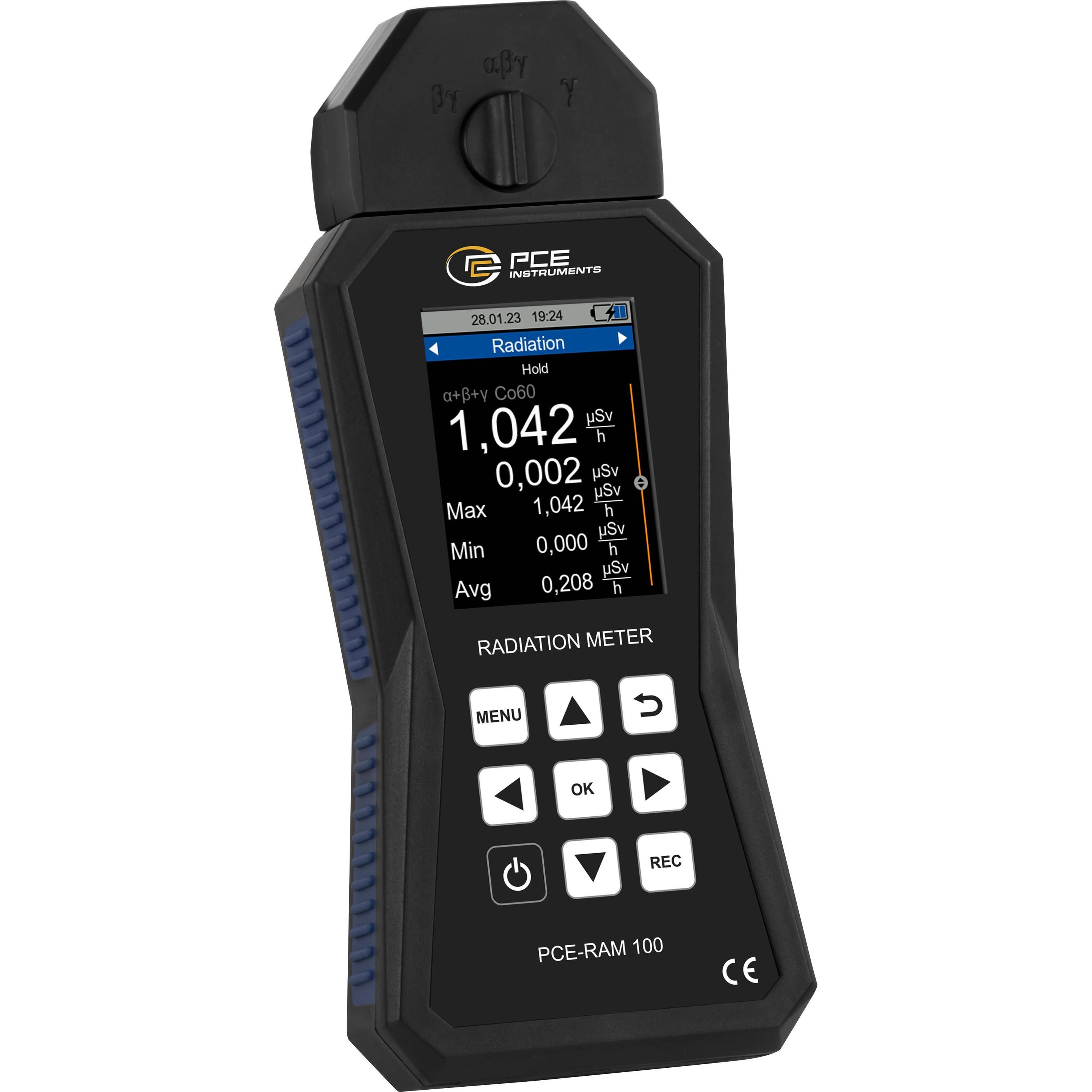 PCE Instruments PCE-RAM 100 Geigerzähler Strahlung: Gamma, Alpha, Beta akustisch (PCE-RAM 100)