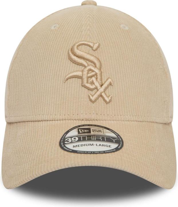 Actual product image New Era 39Thirty Stretch Cap CORD Chicago White Sox stone (M, L)