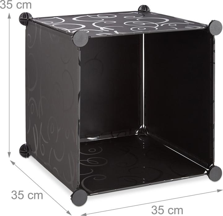 Actual product image Relaxdays 12 Compartment Modular Wardrobe (145.50 x 36.50 x 145.50 cm)