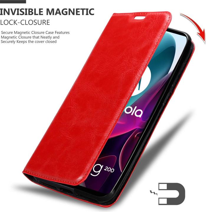 Produktbild Cadorabo Book Invis. Magnet Hülle (Motorola Moto G200 5G)