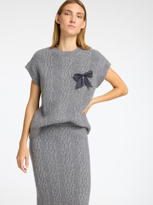 Image du produit Selected Femme Jupe midi en tricot torsadé (L)