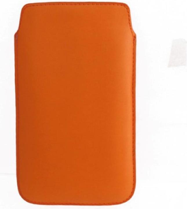 König Design Handyhülle Tasche Slide Hülle Orange (Samsung Galaxy Note)