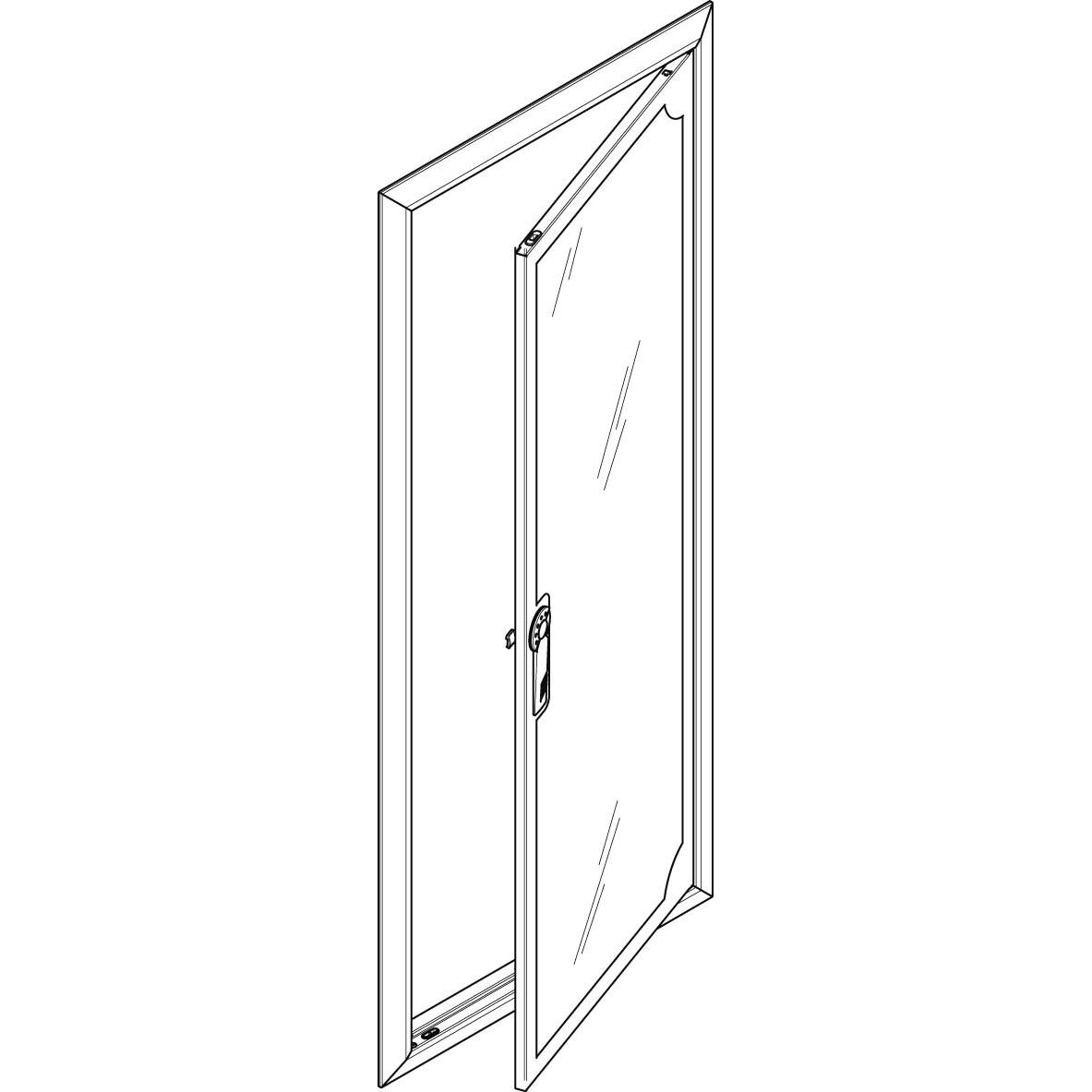 ABN, Verteilerschrank Zubehör, Blendrahmen mit Sichttüre f.Flachvert. 2x7reih GBRU27T