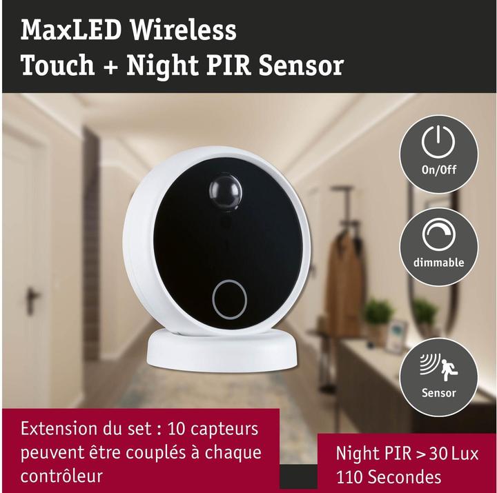 Image du produit Paulmann MaxLED Wireless PIR & Touch Sensor Extension