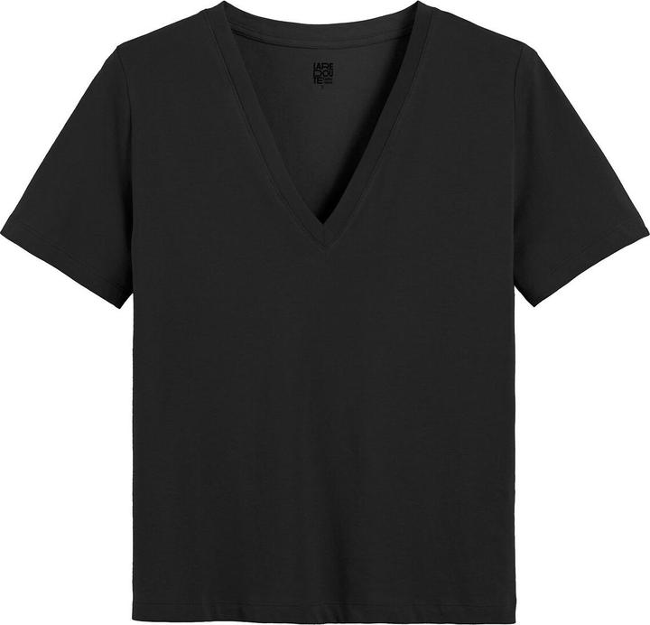Actual product image La Redoute Collections T-Shirt mit V-Ausschnitt (L)
