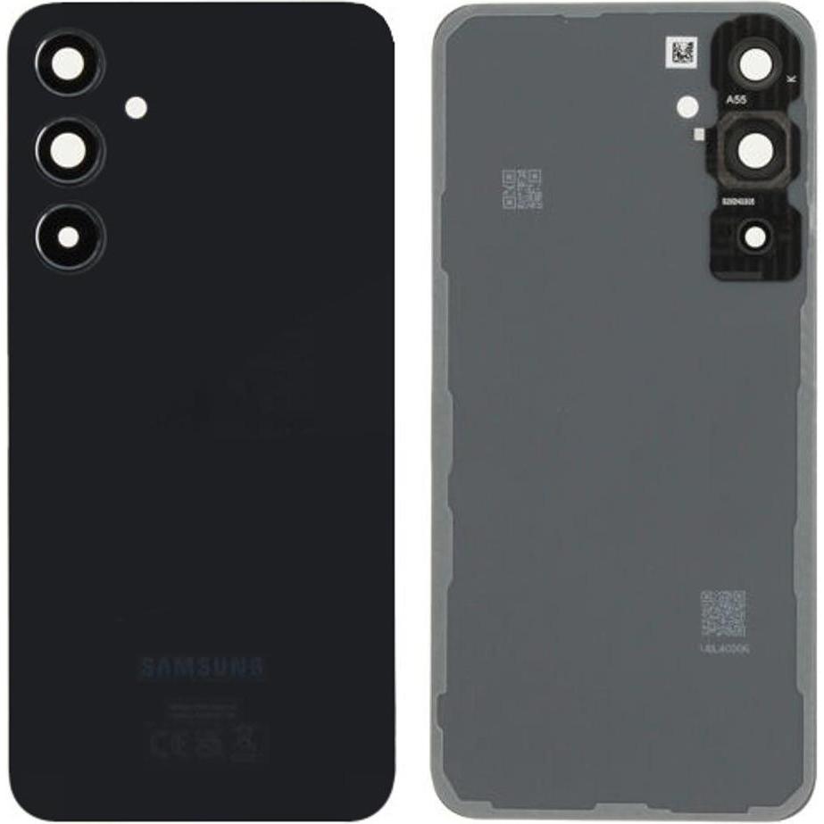 Samsung Galaxy A55 Battery cover - Black (Samsung Galaxy A55), Pezzi di ricambio per dispositivi mobili, Nero