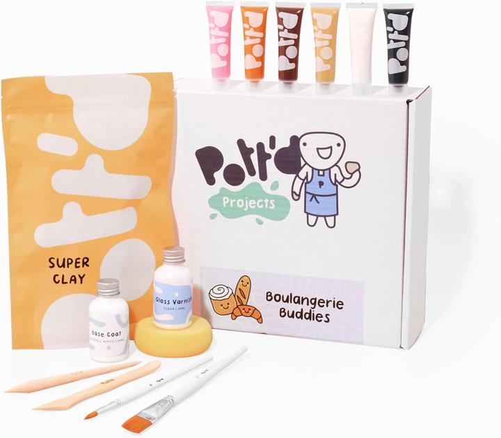 Pott'd Mini-Töpfer-Set mit lufttrocknendem Ton