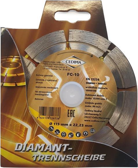 Immagine prodotto Cedima DISCO DIAMANTATO A SEGMENTI 115X1,9