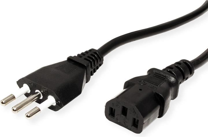 Actual product image Value Power cable CEI 23-50 (M) to IEC 60320 C13 straight (1.80 m)