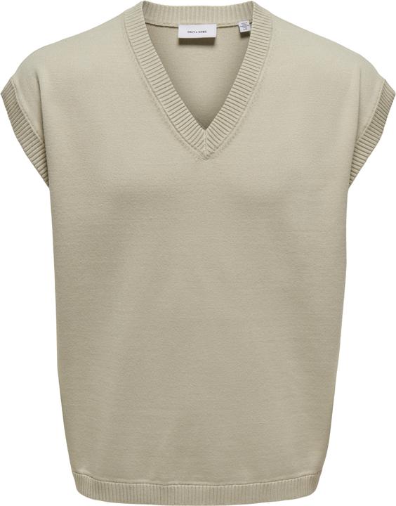 Produktbild Only & Sons Locker geschnitten V-Ausschnitt Strickweste Weste (XXL)