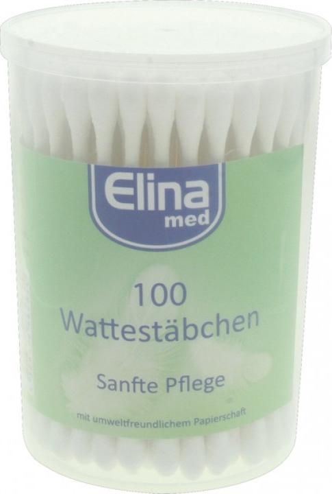 Image du produit Elina Coton-tiges papier 100erin boîte ronde