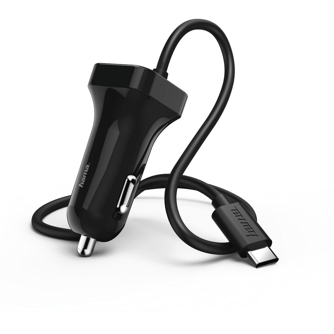 Hama Caricabatterie da auto USB Type-C 2.4, Adattatore per auto, Nero