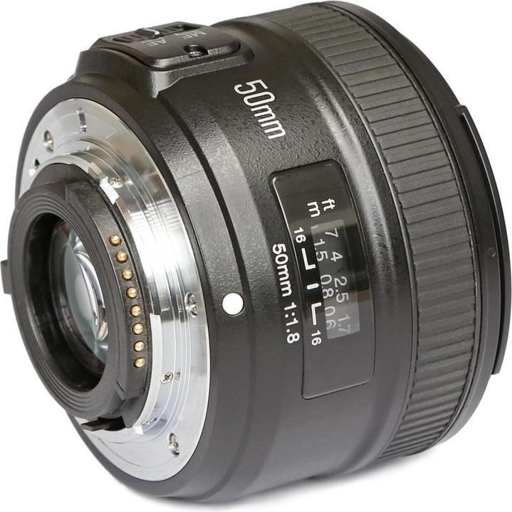 Immagine prodotto Yongnuo Lunghezza focale fissa YN 50mm F/1.8 - Nikon F (Nikon F, APS-C / DX, Full frame)