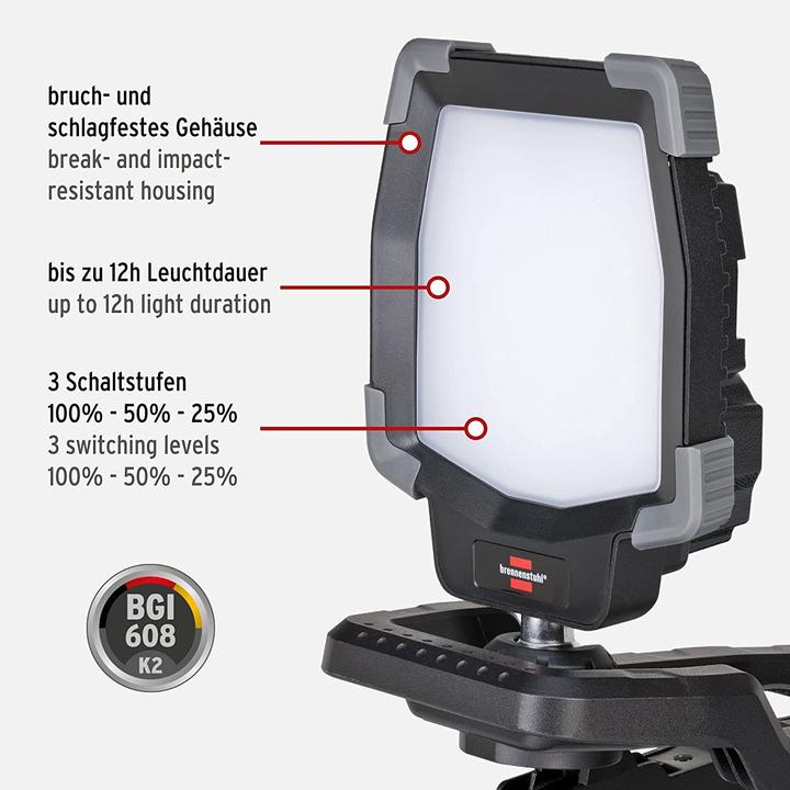 Produktbild Brennenstuhl LED-Flutlichtstrahler - mit Akku Li-Ion (3800 lm)