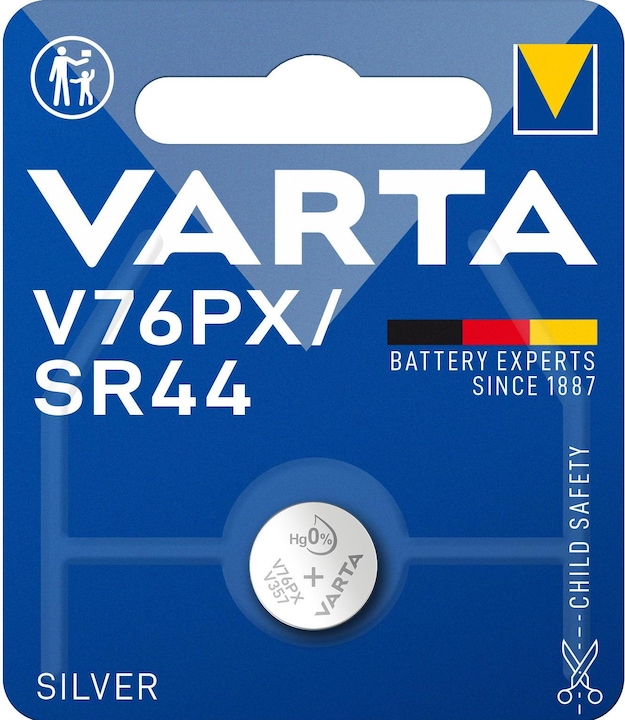 Produktbild Varta Electronics V76PX (1 Stk., SR44, 145 mAh)